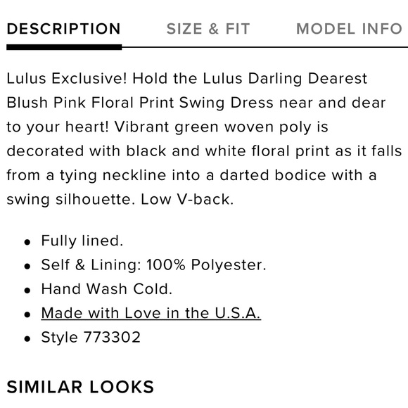 Lulu’s Blush Floral Swing Dress - Picture 8 of 9